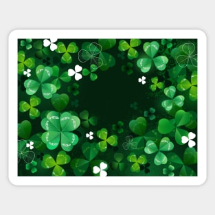 Background with Shamrock Sticker